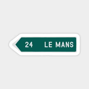 Le Mans Road Sign Magnet