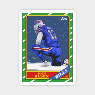 Josh Allen 1986 Football Card Magnet