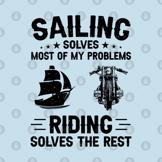 Sailing and motorcycling shirt by sudiptochy29