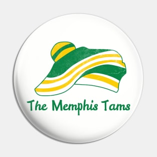 Retro Memphis Tams Basketball Pin