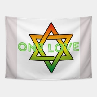 ONE LOVE STAR Tapestry