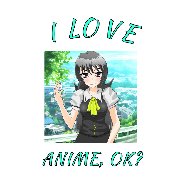 I Love Anime Ok Cute Japan Culture Fans Gift Anime Kids T