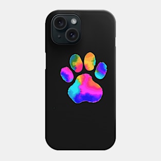 Tie and die Paws Phone Case