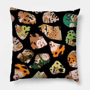 Modern abstract terrazzo like digital image Pillow