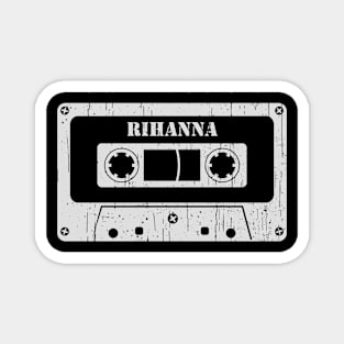 Rihanna - Vintage Cassette White Magnet