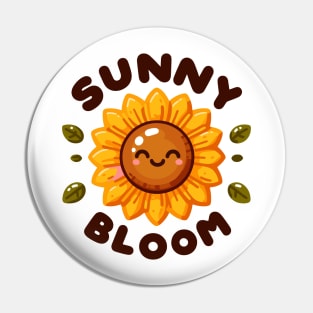 Sunny Bloom: Cheerful Sunflower Charm Pin