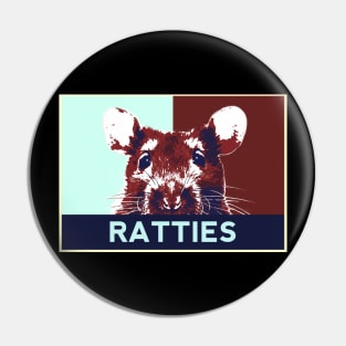 Ratties Pop Art Pin