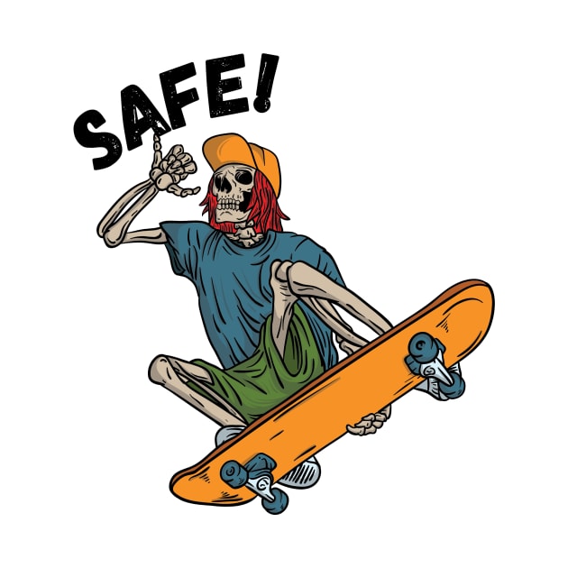 Skateboarder Culture Safe by NewbieTees