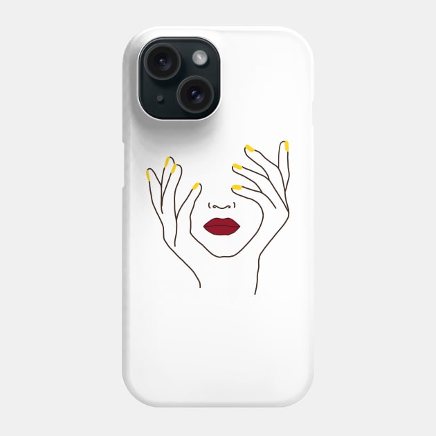 Melanin Line Art Collection Phone Case by 09GLawrence