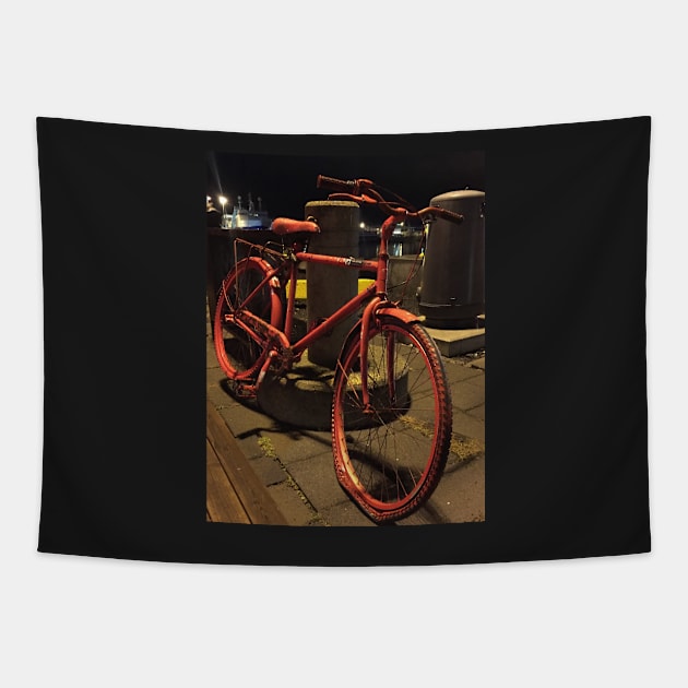 Need a new Bike?  Cyclists and Bikers remember to pump your Tyres!! Tapestry by Bucklandcrafts