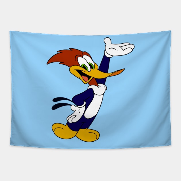 Woody Woodpecker Retro Tapestry by LuisP96