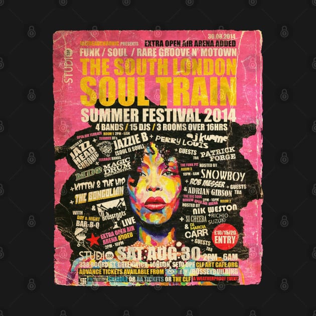 POSTER TOUR - SOUL TRAIN THE SOUTH LONDON 148 by Promags99