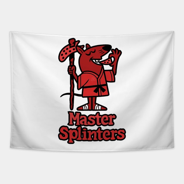 Master Splinters Pizza Tapestry by RileyDixon
