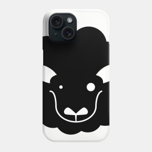 Black Fluffy Sheep double-sided Phone Case