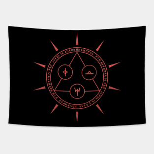 Runic School of Evocation (No Text) Tapestry