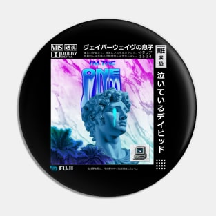 Vaporwave Aesthetic Crying Statue version 2 Pin