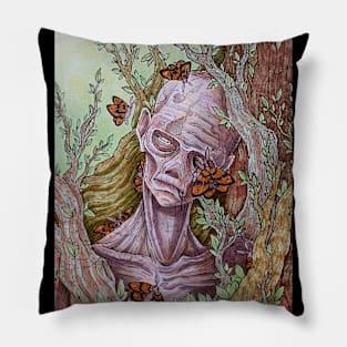 Zombie and moths Pillow