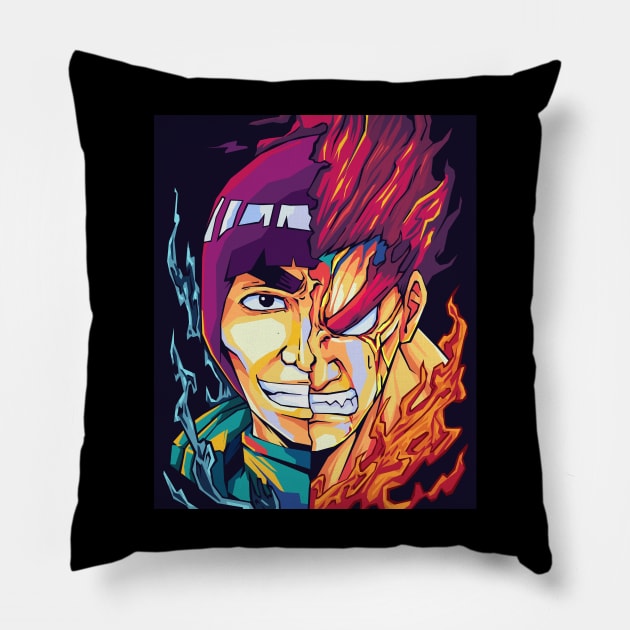 might guy pop art Pillow by Kuli art