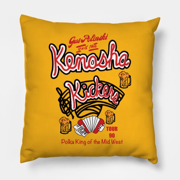 Kenosha Kickers the Polka King Pillow by Azalmawah