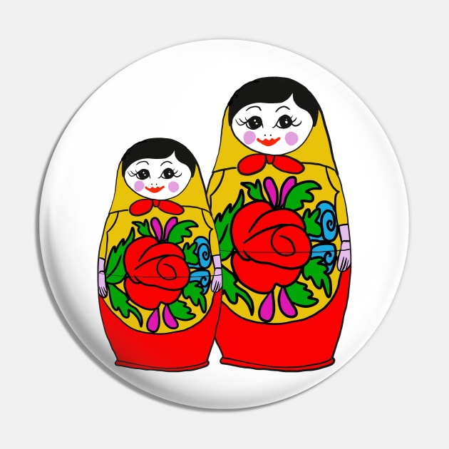 Russian Dolls Pin by drknice