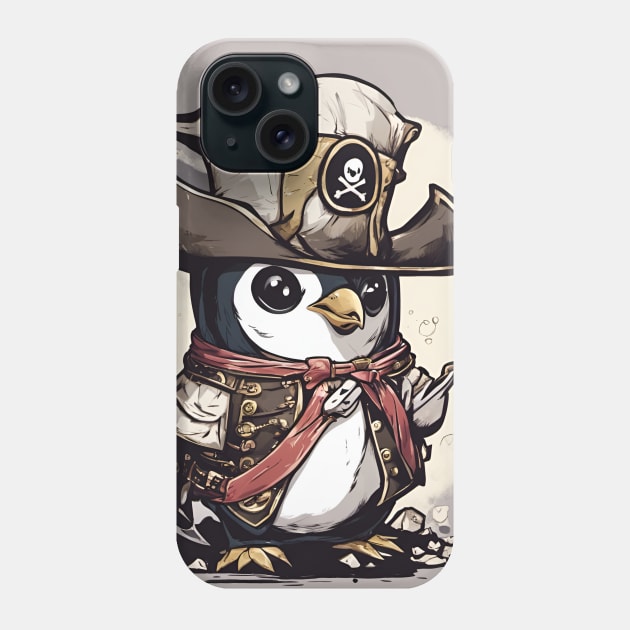 Penguin Pirate Phone Case by LyndiiLoubie