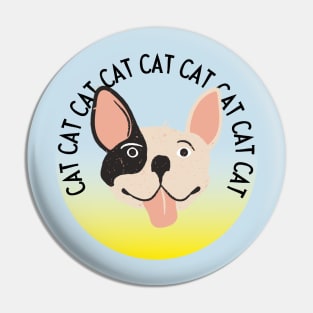 Slightly Wrong Pug Cat Pin