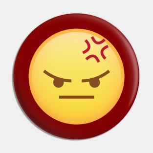 Angry face [D] Pin