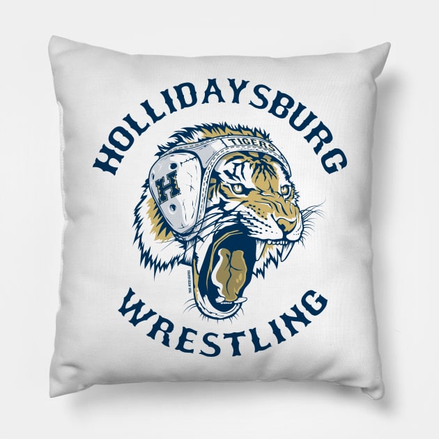 Hollidaysburg Wrestling Pillow by OutdoorMayhem