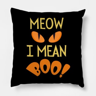 Meow! I mean BOO! Pillow