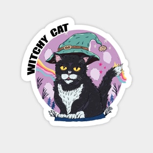 witchy cat Magnet