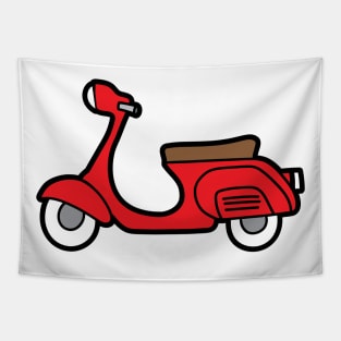 Red scooter Tapestry