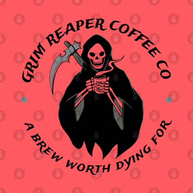 Grim Reaper Coffee Company Coffee Fan Gift by atomguy