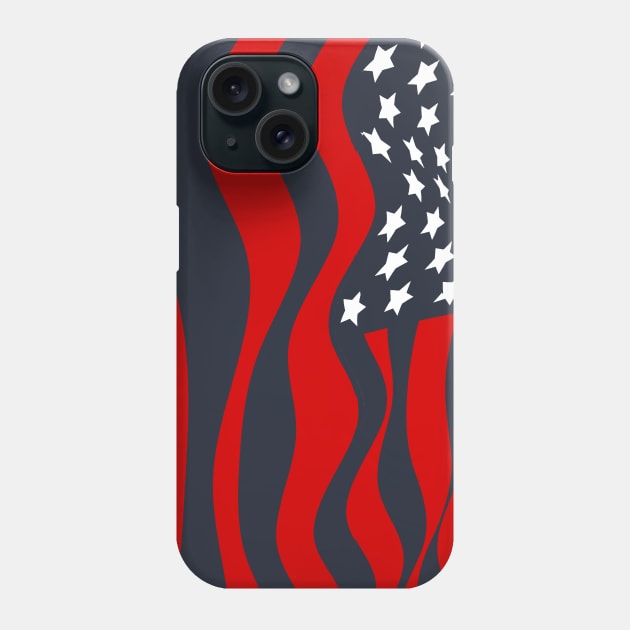 Cool American Flag Phone Case by Mi Bonita Designs