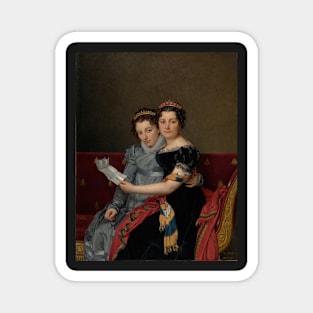 The Sisters Zénaïde and Charlotte Bonaparte - Jacques-Louis David Magnet