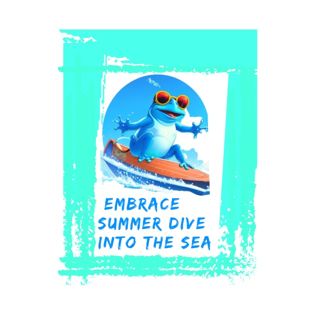 Embrace Summer: Dive into the Sea T-Shirt by MAT JAARAK