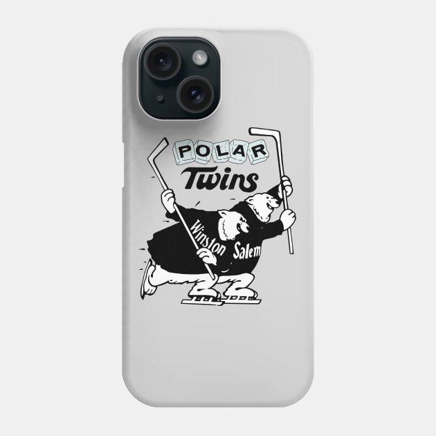 Defunct Winston Salem Polar Twins Hockey 1975 Phone Case by LocalZonly