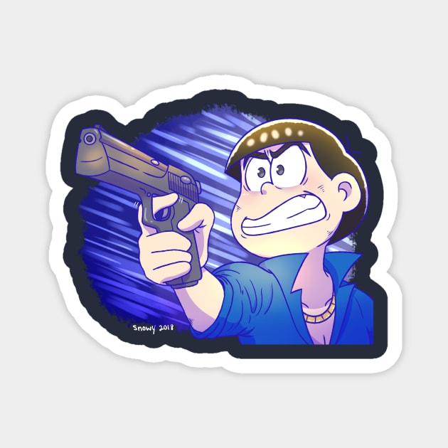 Just Shoot Me - Karamatsu (Osomatsu-san) Magnet by UndertaleSquirrel