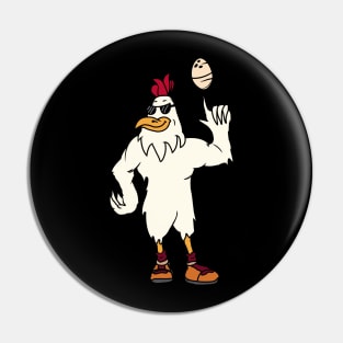 Rooster Spins An Egg Pin