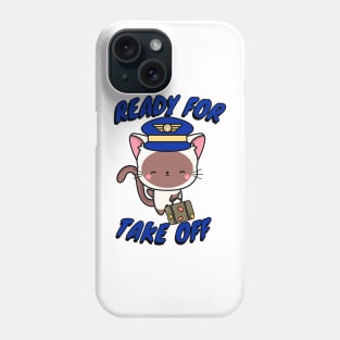 Pilot White cat Phone Case