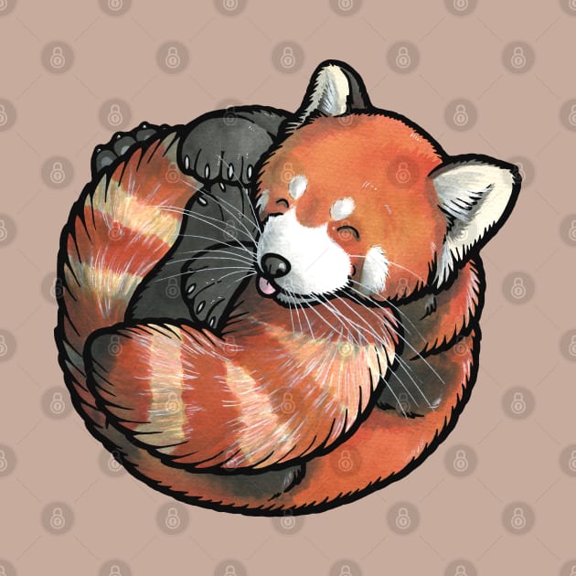 Red Panda by animalartbyjess