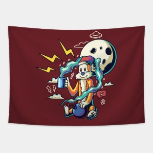 Hobbes electric bomber Tapestry