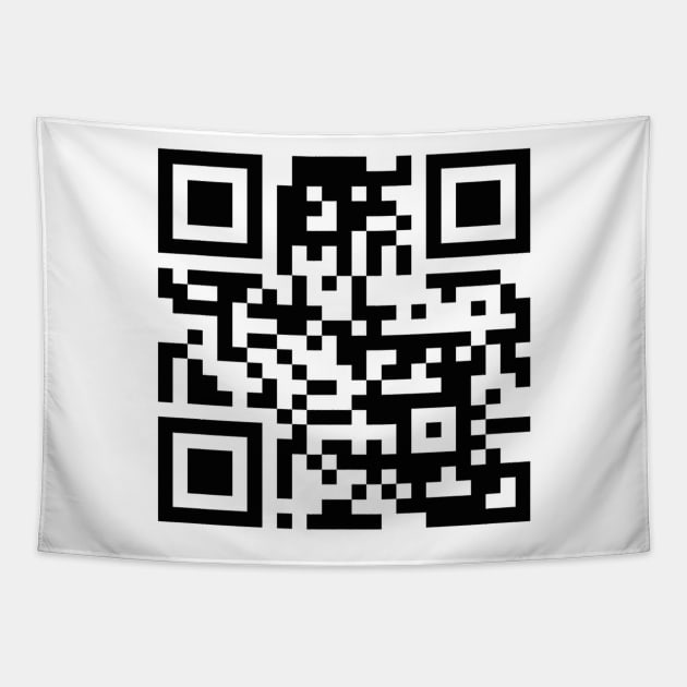 QR Code Jumpscare Tapestry by Srankez-Couron