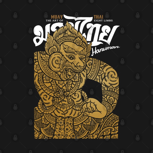 Muay Thai Classic Hanuman by KewaleeTee