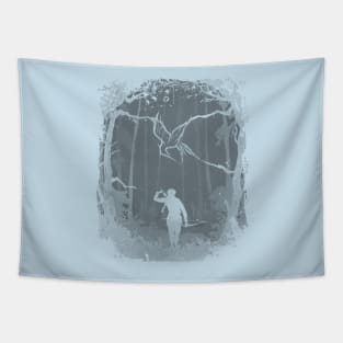 Hunger Games Woods - Purple Tapestry