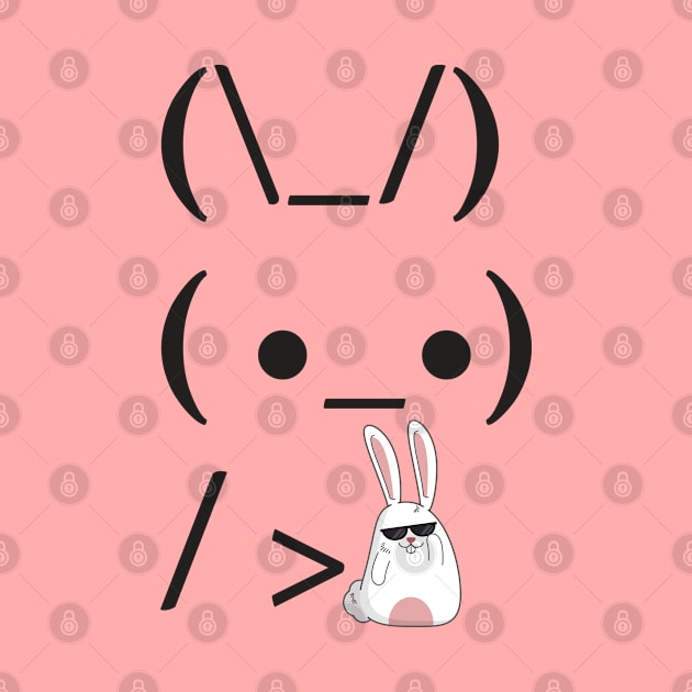 ASCII Bunny Is Holding Rabbit Art Trend Challenge by MintaApparel