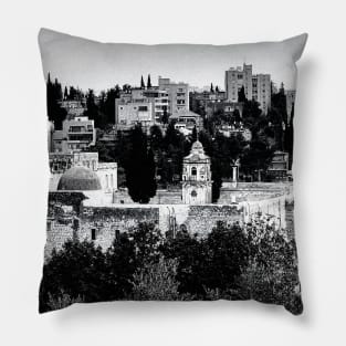 Overlooking a Jerusalem View Pillow