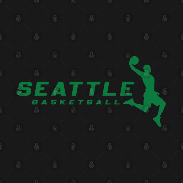 Retro Seattle Basketball Club by Cemploex_Art