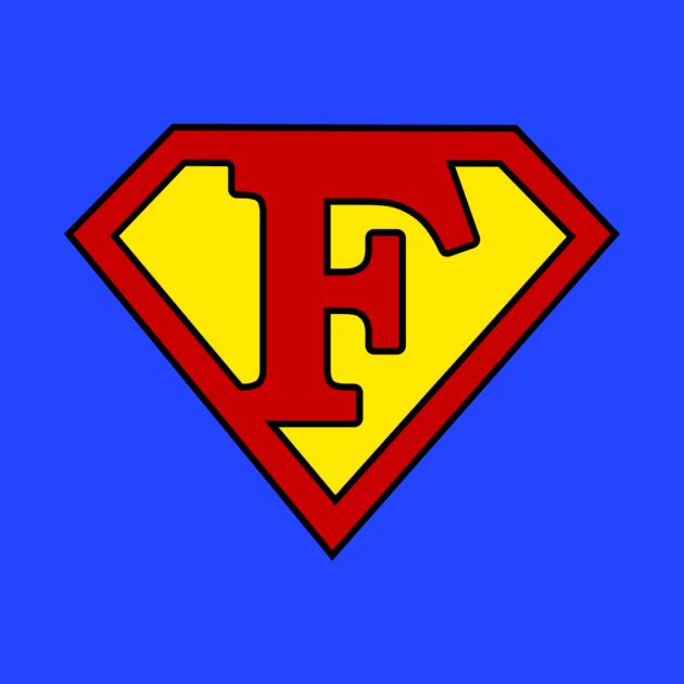 Superhero Symbol Letter F by NextLevelDesignz