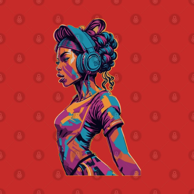 Girl with Headphones by VoluteVisuals
