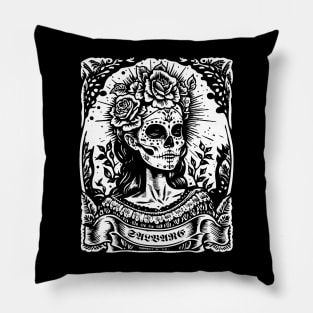 Sugarskull Lady Pillow